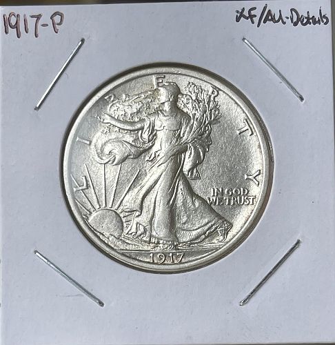 1917-P Walking Liberty Silver Dollar