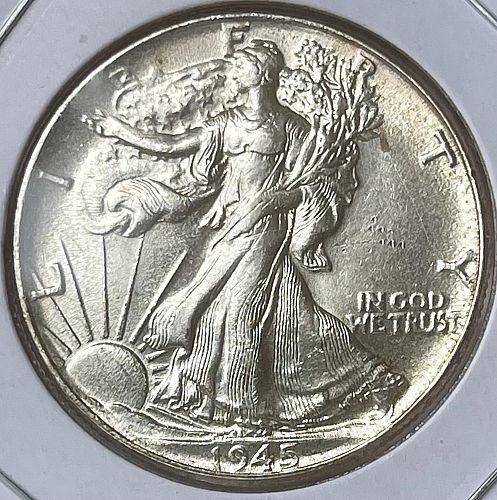 1945-P Walking Liberty Silver Dollar