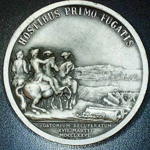 U.S. BICENTENNIAL George Washington  Hostibus Primo Fugatis Medal Coin 38mm 21.4g Pewter
