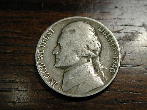 1940d Jefferson Nickel NICE !