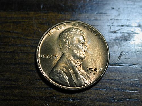 1947d Lincoln Wheat Penny Cent NICE !