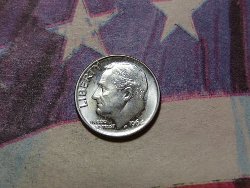 1964-P ROOSEVELT DIME ~ 90% SILVER ~ HIGH GRADE ~ LOT 1409*