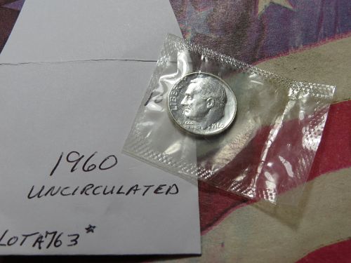 1960-P ROOSEVELT DIME ~ PROOF IN CELLO ~ LOT A763*