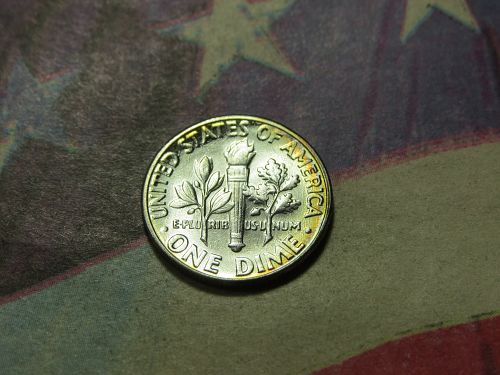 1958-P ROOSEVELT DIME ~ 90% SILVER ~ NATURAL TONING ~ LOT J229