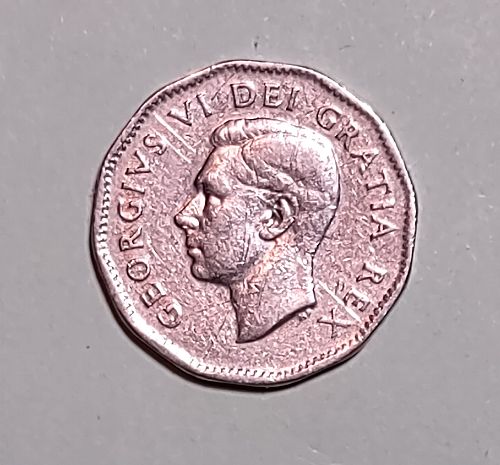1949 Canadian nickel