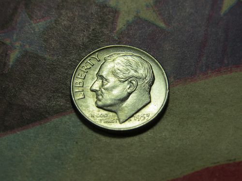 1953-D ROOSEVELT DIME ~ 90% SILVER - LOT 0587*
