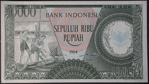 Indonesia P101b 10000 Rupiah AU+