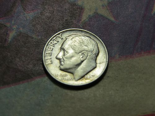 1952-D ROOSEVELT DIME ~ 90% SILVER - LOT 0590*