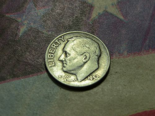 1952-D ROOSEVELT DIME ~ 90% SILVER - LOT B178*