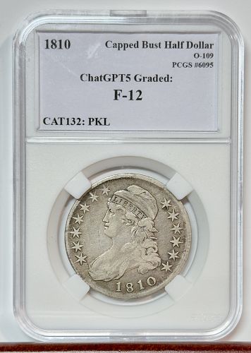 1810 Capped Bust Half Dollar O-109 F12