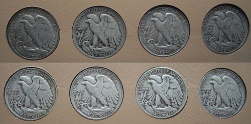 Complete 1916-47 PDS Walking Liberty Half Dollar Set ~ 65 Coins ~ Dansco #7160