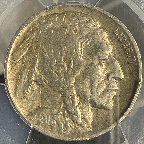 1918-D 8/7 FS-101 Overdate, VF Detail PCGS (10508)