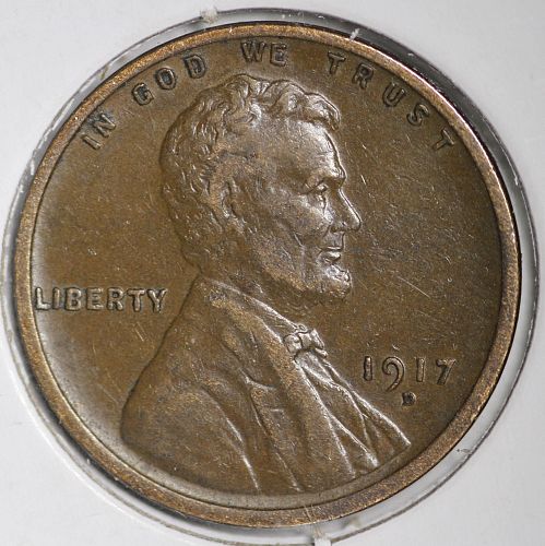 1917-D Lincoln Cent, AU  (0051)