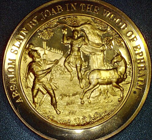 1967 Franklin Mint Absalom Slain by Joab Proof Like Medal