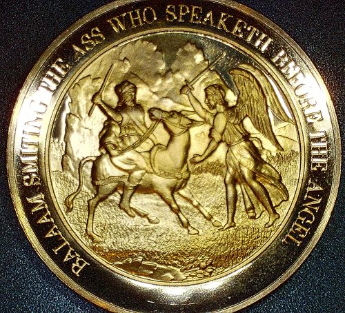 1967 Franklin Mint Balaam Smiting The Ass Proof Like Medal
