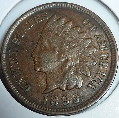 1899 ABOUT UNC Indian Cent Grades AU  ( BK-23)