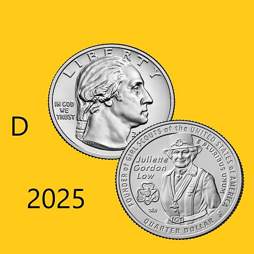 2025 D (1 Coins)  American Women Quarters - Juliette Gordon Low (BU)