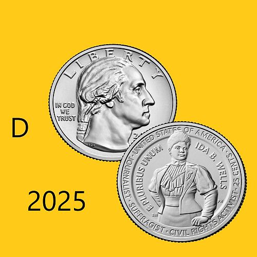 2025 D (1 Coins)  American Women Quarters - Ida B. Wells (BU)