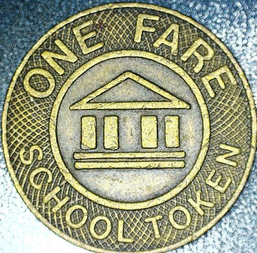 Southeastern Pennsylvania Transportation Authority One Fare School Token 20mm