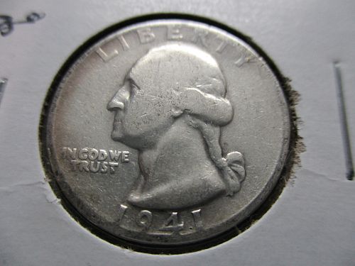 1941-S  Washington Quarter.  Item: 25 W41S-12.