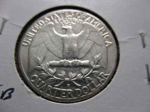 1961-D  Washington Quarter.  Item: 25 W61D-10.