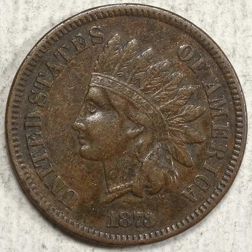 1873 Close 3 Indian Cent, Extremely Fine - Discounted Better Date 0323-01