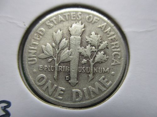 1956-D  Roosevelt Dime.  Item: 10 R56D-03.