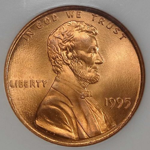 1995 Doubled Die Lincoln Cent, Gem Uncirculated Red #1