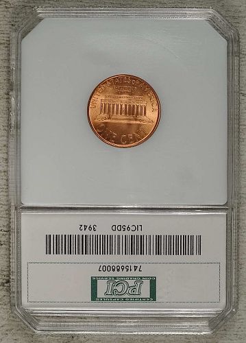 1995 Doubled Die Lincoln Cent, Gem Uncirculated Red #1