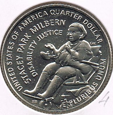 25 Cents / Quarter 2025 S, Stacey Park Milbern