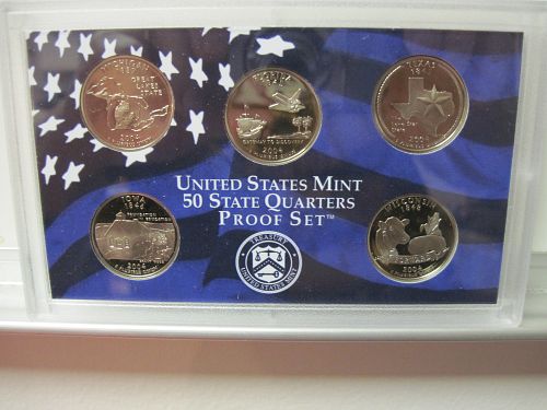 2004-S State Quarter 5 Coin Proof Set