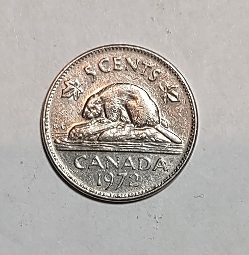 1972 Canadian nickel
