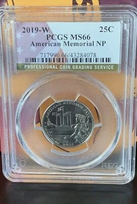 2019 W American Memorial Pk PCGS MS66