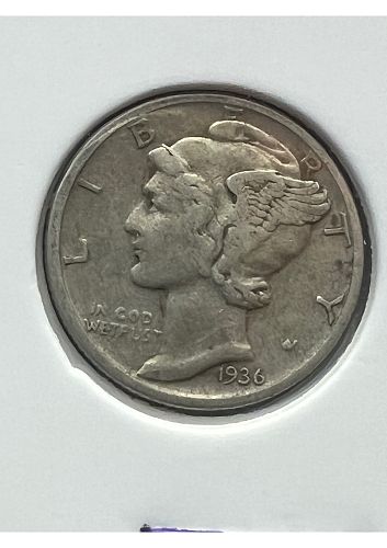 1936 Mercury Dime (P)