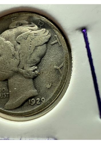 1929 Mercury Dime (VG to F)