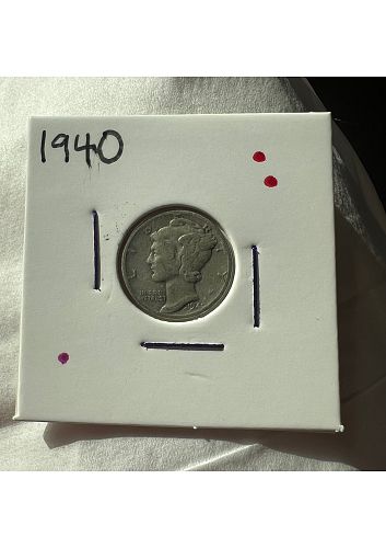 1940 Mercury Dime (VG to F)