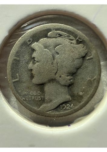 1924 Mercury Dime (AG to G)