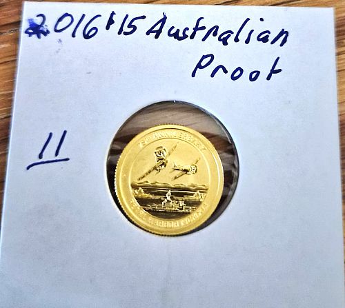 2016 $15 Tuvalu Perth Mint Gold commorative Coin