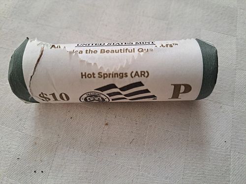 2010 P ATB Quarter Hot Springs National Park US Mint 40 Coin Roll Brilliant Unc