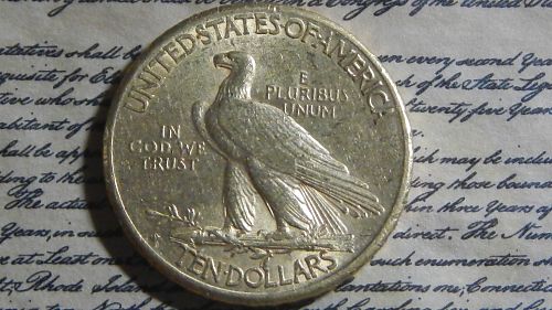1910-S $10 GOLD EAGLE INDIAN HEAD