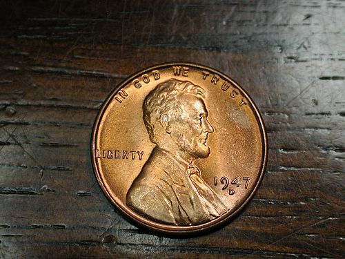 1947d Lincoln Wheat Penny Cent NICE !