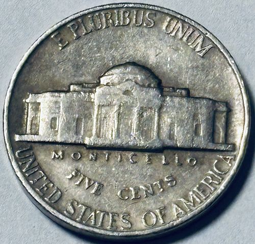 1961 P Jefferson Nickels