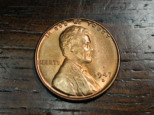 1947d Lincoln Wheat Penny Cent NICE !