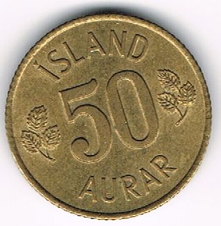 50 Aurar, Iceland, 1970