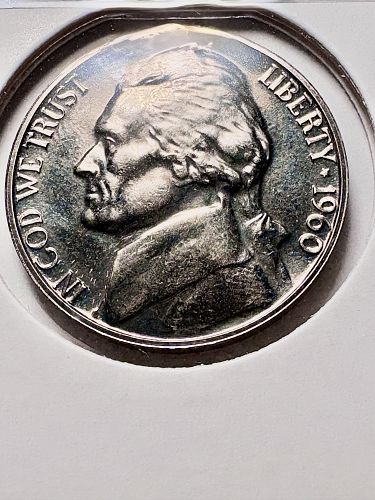 1960 Jefferson Nickel Proof Cameo