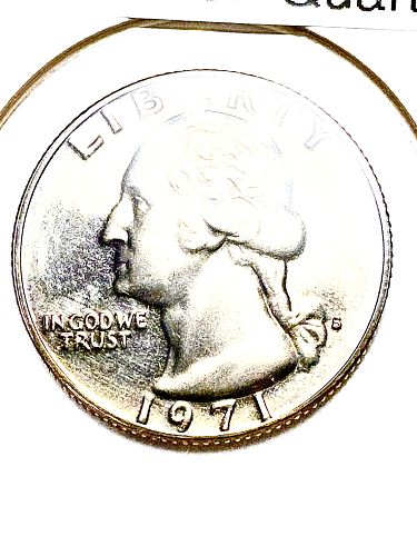 1971-S Washington Quarter BU Proof Coin