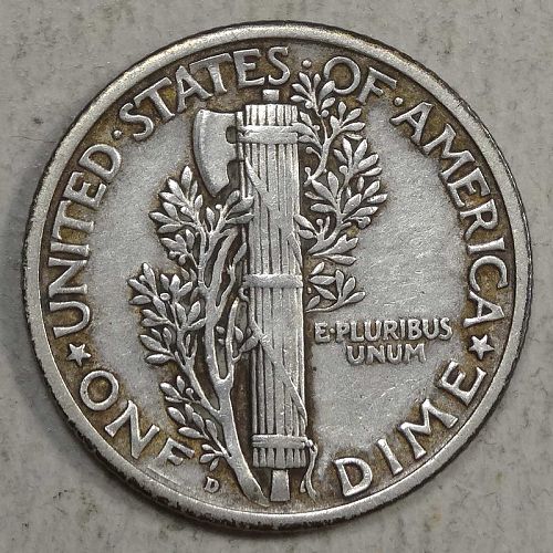 1925-D Mercury Dime, Better Date, Extremely Fine  0825-11