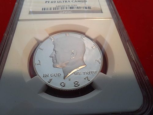 1987 S & 1988 S Kennedy Half Dollar NGC PF69 Ultra Cameo