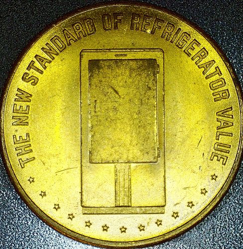 1886-1936 WESTINGHOUSE GOLDEN JUBILEE MEDAL - New Standard of Refrigerator Value
