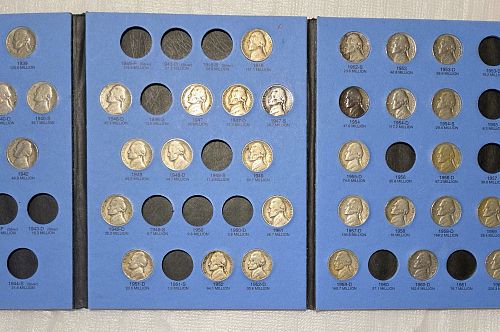 Jefferson Nickel Collection 1938-1961 – Whitman Folder –36 Coin Partial Set– No Si